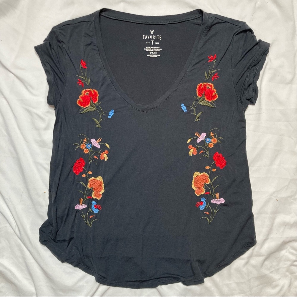 Flowers Graphic Print Tee
